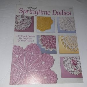 Vintage 1989- Needlecraft shop Springtime doilies